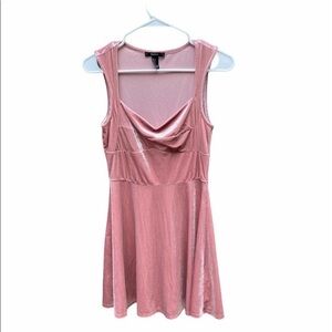 Barbiecore Pink Velvet Skater Dress | Small